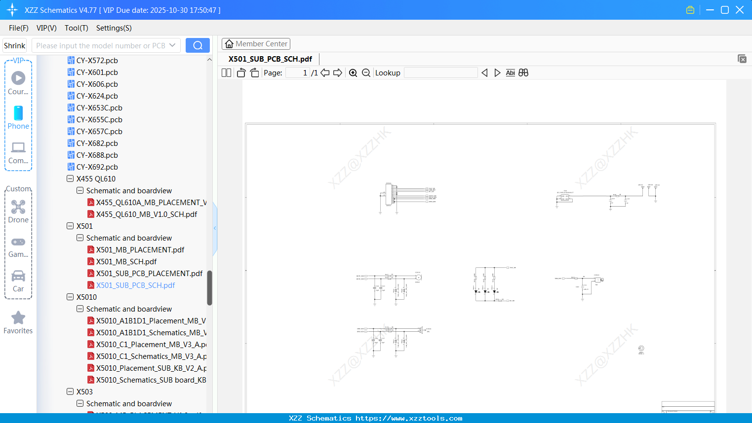 Infinix X501_SUB_PCB_SCH